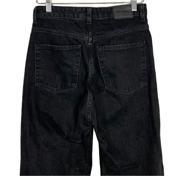 Weekday Row High Rise Wide Straight Leg Jeans Size 28 - Picture 7 of 10